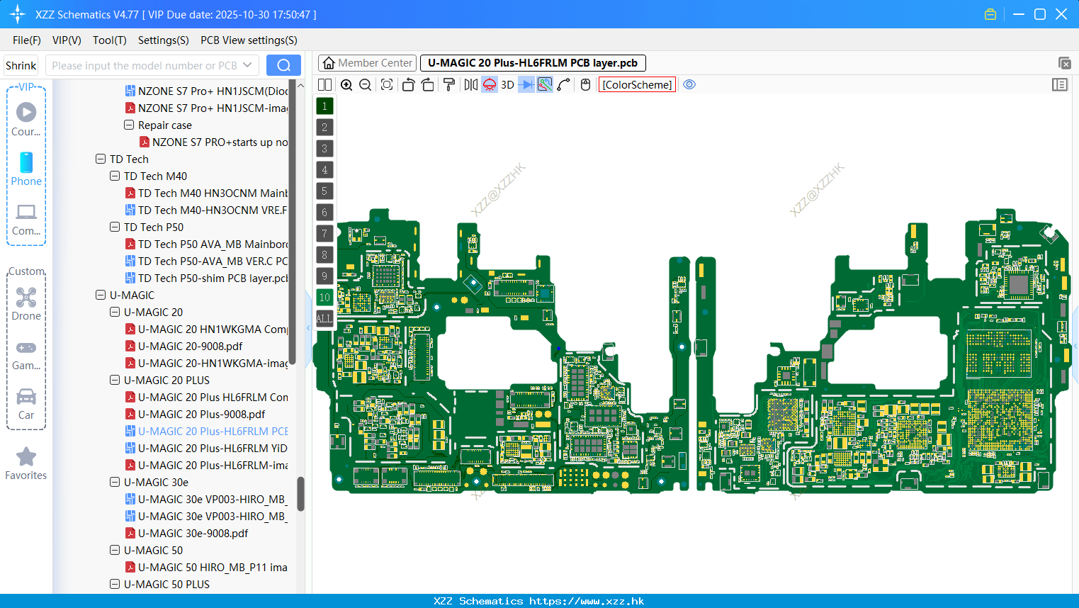 Huawei U-MAGIC 20 Plus-HL6FRLM PCB Layer